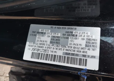 2020 Mazda Cx-5 Sport from USA, damaged, VIN JM3KFABM1L0726572